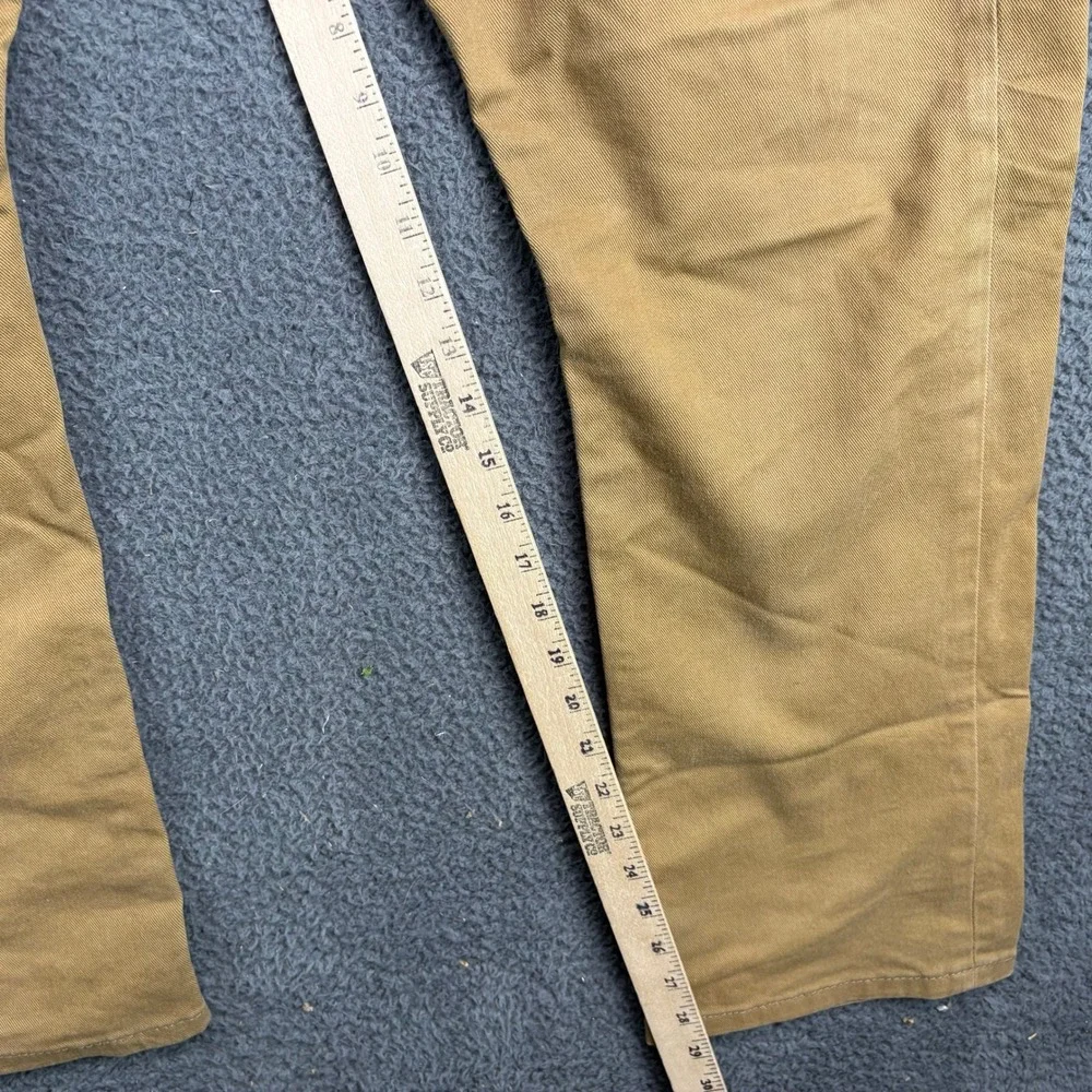 Levis 513 Slim Straight Chino Pants Mens 38x30 Brown Khaki Cotton Twill 513-0665